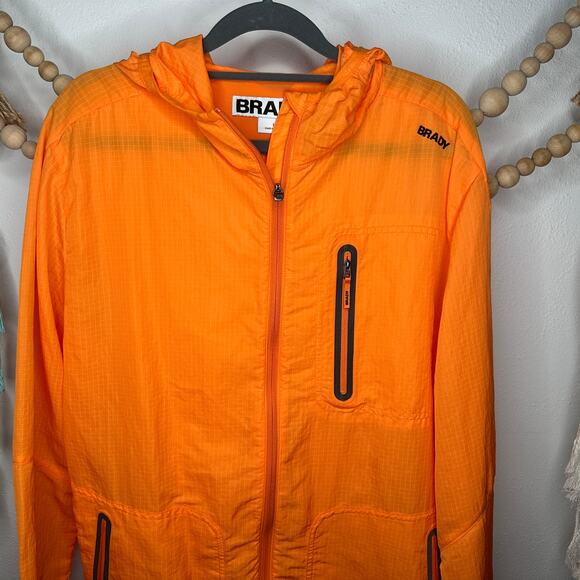 Brady Orange Outdoors Ripstop Hooded Trail Jacket - Picture 1 of 5